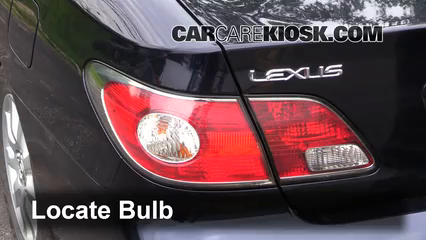 2004 Lexus ES330 3.3L V6 Luces Luz de freno (reemplazar foco)